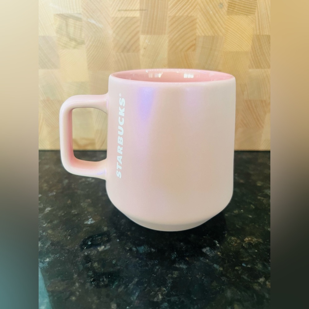Starbucks Pastel Iridescent Pink Mug❤️ Barbie Vibes